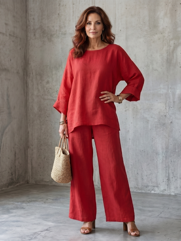 Prue | Zestaw tunika i spodnie oversize