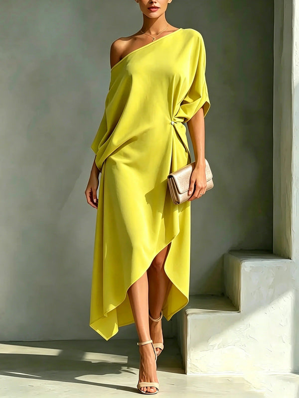Kamila | Elegancka sukienka asymetryczna