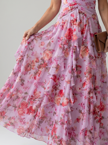 Nori | Sukienka maxi z dekoltem halter