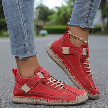 Sneakersy damskie ortopedyczne z szerokim noskiem na rzep – zdjęcie 24