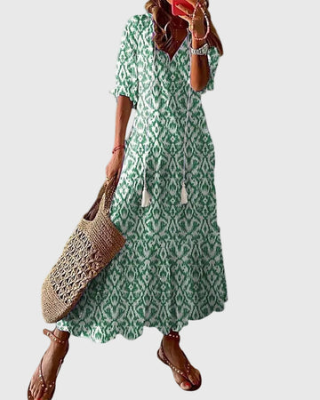 Amalia | Letnia sukienka maxi w stylu boho vintage