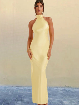 Zeynep | Sukienka Satynowa Maxi