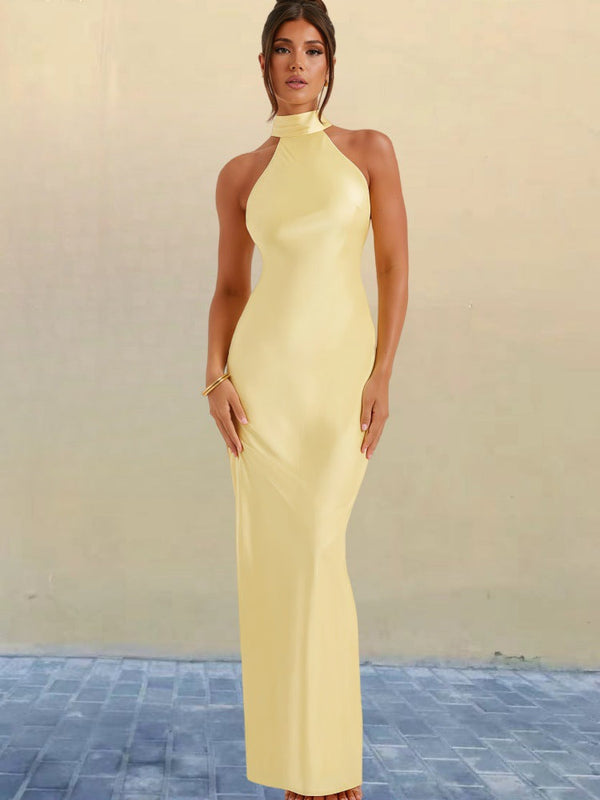 Zeynep | Sukienka Satynowa Maxi