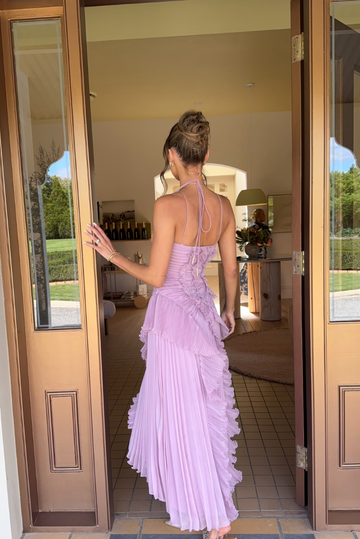 Eleonora | Elegancka sukienka z falbanami