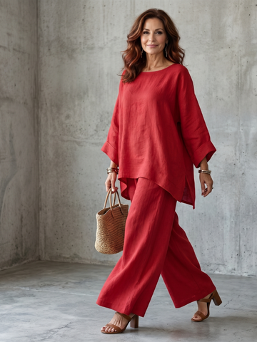Prue | Zestaw tunika i spodnie oversize