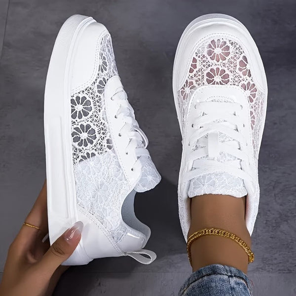 Kalina | Sneakersy koronkowe
