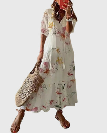 Amalia | Letnia sukienka maxi w stylu boho vintage