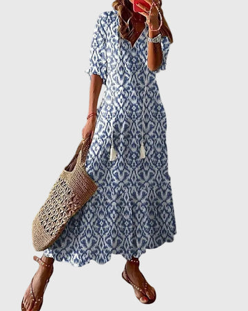 Amalia | Letnia sukienka maxi w stylu boho vintage