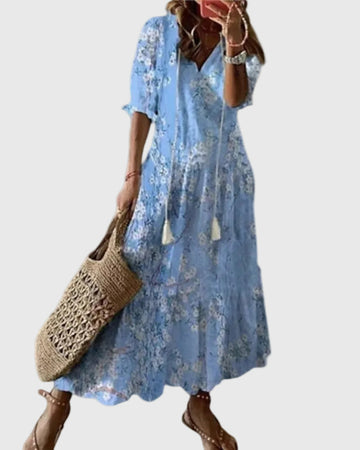 Amalia | Letnia sukienka maxi w stylu boho vintage
