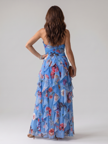 Nori | Sukienka maxi z dekoltem halter