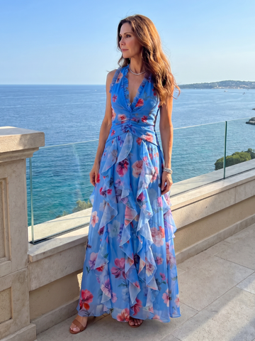 Nori | Sukienka maxi z dekoltem halter