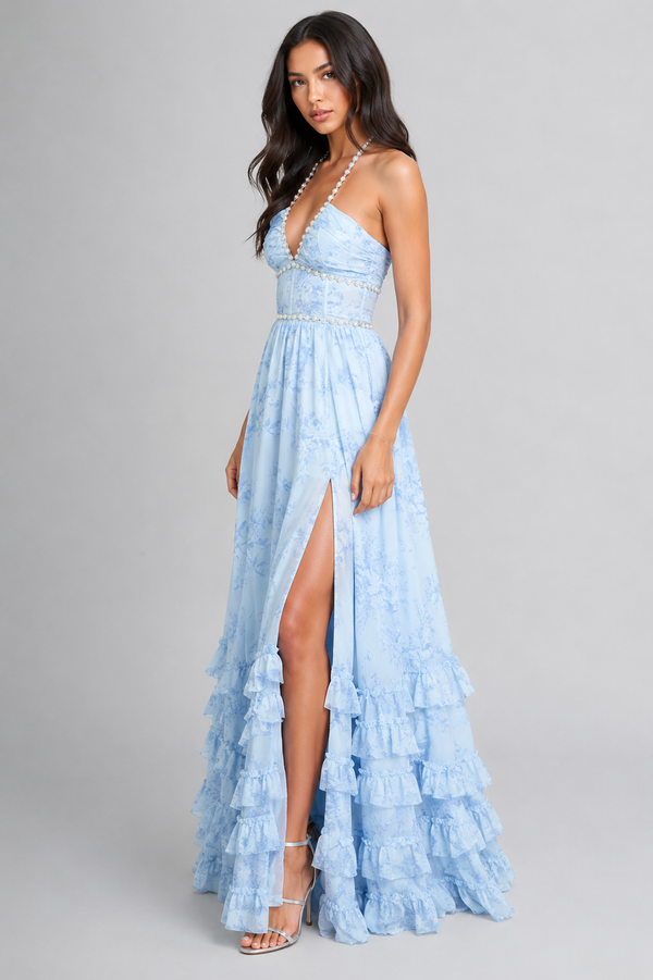 Valeska | Sukienka Maxi w Kwiaty