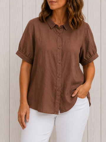 Pamela | Koszula z guzikami w stylu casual