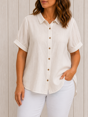 Pamela | Koszula z guzikami w stylu casual