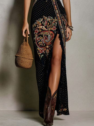 Ava | Sukienka w stylu boho z nadrukiem