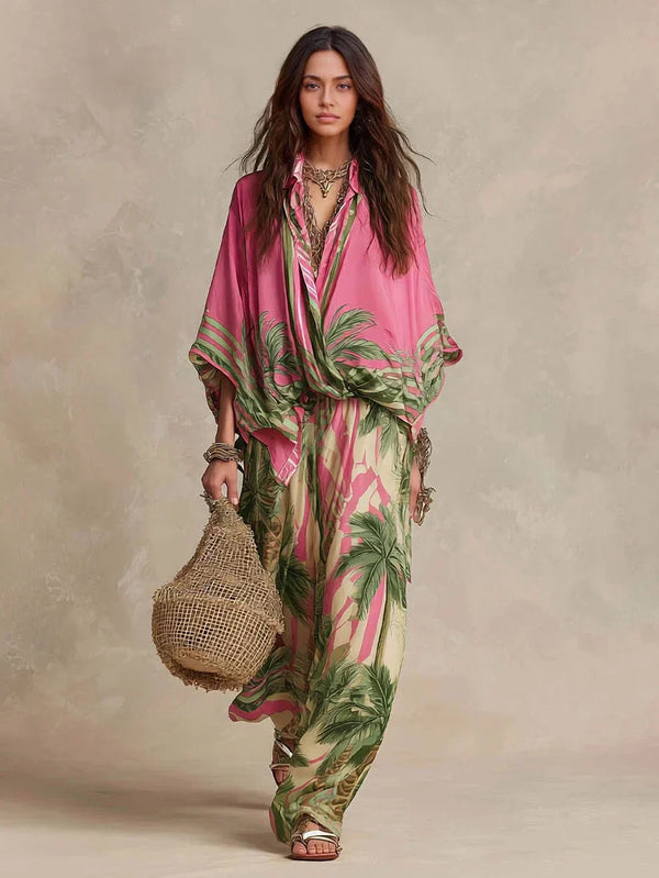 Rosalia | Komplet kimono jedwab-bawełna