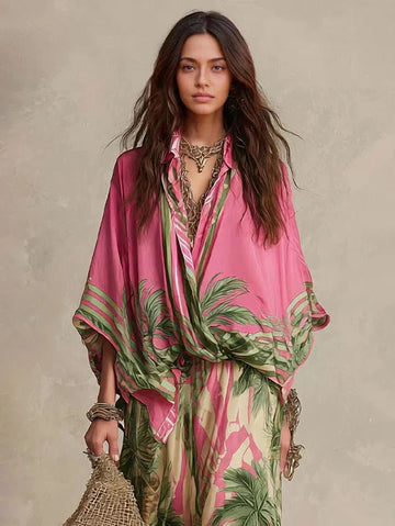 Rosalia | Komplet kimono jedwab-bawełna