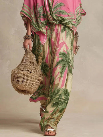 Rosalia | Komplet kimono jedwab-bawełna