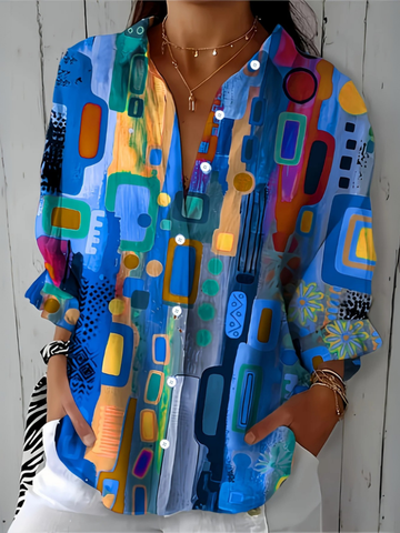 Catalina | Artystyczna bluzka koszulowa