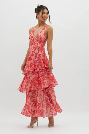 Lisa | Sukienka Maxi w Kwiaty
