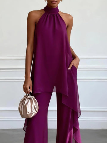 Nelka | Komplet z topem halter
