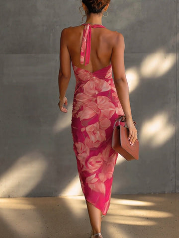 Amelia | Sukienka Bodycon Z Kwiatowym Nadrukiem