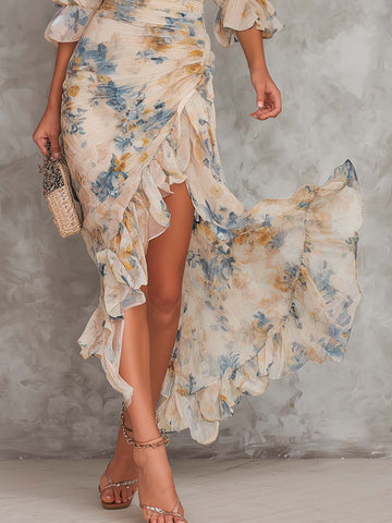 Cassia | Sukienka maxi w kwiatowy wzór
