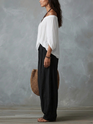 Hania | Boho komplet z luźną bluzką