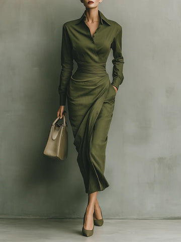 Caterina | Elegancka, dopasowana maxi sukienka