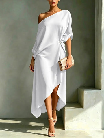 Kamila | Elegancka sukienka asymetryczna