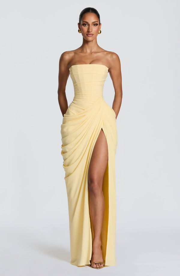 Hannah | Sukienka Maxi Drapowana