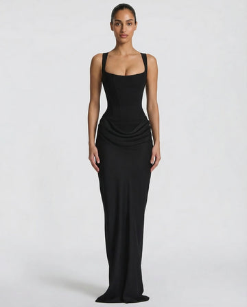 OLIVIA | Maxi w kształcie klepsydry
