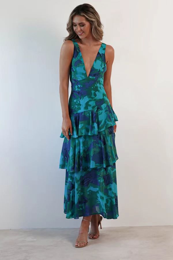 Lisa | Sukienka Maxi w Kwiaty