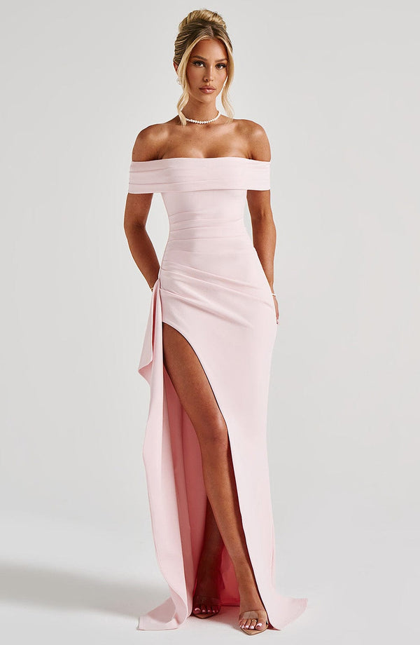 Kim | Sukienka Maxi Satynowa