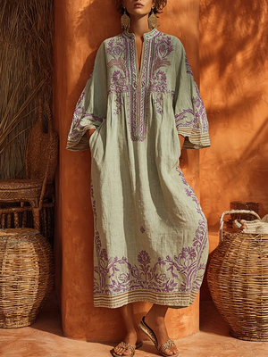 Kalina | Haftowana sukienka boho